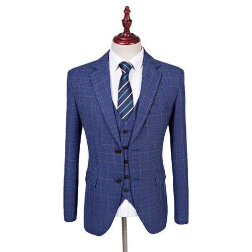 British Tweed Co - Blue Fine Check Tweed Three Piece Suit - That ...