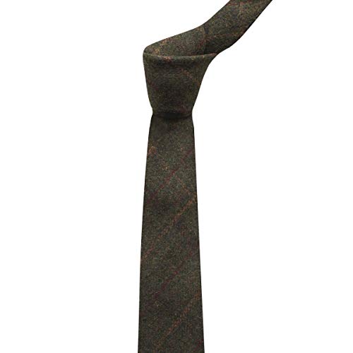 Heritage Check Moss Green Tie - That British Tweed Company